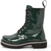 Art für Damen. 1116711WS003_0G3 Lederstiefeletten 1167 grün (41), Wohnung, Schnürsenkel, Reißverschluss, Lässig