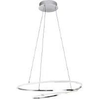 Nova Luce VIAREGGIO LED Pendelleuchte Chrom 28W Warmweiss 120x56cm 8101201