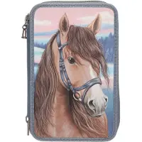 Miss Melody 0413415, Hartschalenetui für Stifte, Nylon, Papier, Polyester, Polyurethan (PU), Zink, Mehrfarbig, Abbildung, Drinnen/Draußen, Junge/Mädchen