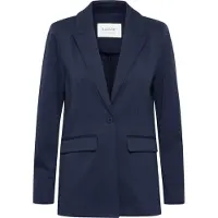 B.young Blusenblazer "Damen Blazer BYRIZETTA", Damen, Gr. 36, blau (copenhagen night), Blazer Blusenblazer
