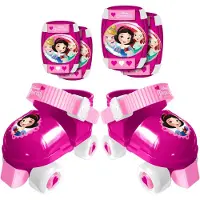 Stamp Rollschuhe PRINCESSES mit Schutz-Pads, einstellbare Größe 23/27