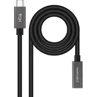 Nanocable 10.01.4401-L150, 1,5 m, USB C, USB C, USB 3.2 Gen 2x2, 20 Gbit/s, Schwarz