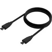 Aisens A107-0701, 0,6 m, USB C, USB C, USB 3.2 Gen 2x2, 20 Gbit/s, Schwarz