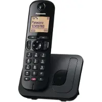 Panasonic KX-TGC250JTB, DECT-Telefon, Kabelloses Mobilteil, Freisprecheinrichtung, 50 Eintragungen, Anrufer-Identifikation, Schwarz