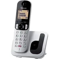 Panasonic KX-TGC250, DECT-Telefon, Kabelloses Mobilteil, Freisprecheinrichtung, 50 Eintragungen, Anrufer-Identifikation, Schwarz, Grau