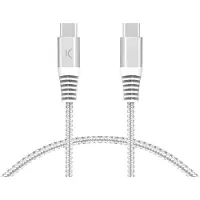Ksix 2 M Usb-c-kabel Silber Silber One Size