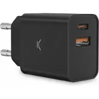 Ksix Dualer Usb-a/usb-c-ladegerät 30w