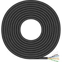 Aisens A135-0675, 100 m, Cat6, U/UTP (UTP), Schwarz