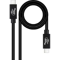 Nanocable 10.01.5002 1.8 M Usb-c-kabel Durchsichtig Durchsichtig One Size