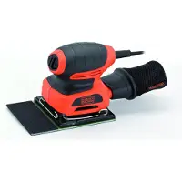 Black & Decker KA401LA, Schwingschleifer, Velcro, Schwarz, Orange, 14000 RPM, 1,6 mm, 89,5 dB