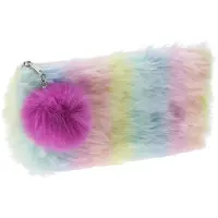 Koopman Federmäppchen Regenbogenplüsch, 20,5cm