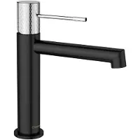 Hak Solaria Waschtischarmatur, schwarz matt/Chrom