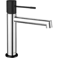 Sapho Solaria Waschtischarmatur, Chrom/schwarz matt