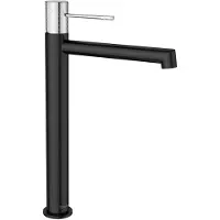 Hak Solaria Waschtischarmatur, hoch, schwarz matt/Chrom