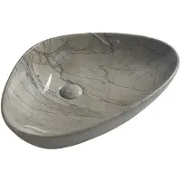 Sapho DALMA Keramik-Waschtisch 58,5x39 cm, grigio