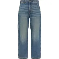 Dickies Straight Leg Jeans STEVENSVILLE CARPENTER DENIM KHAKI TINTED BLUE herren
