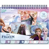 Creative Craft Group Kreativset mit Aufklebern, Zahlen zum Aufkleben, Disney Frozen