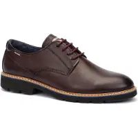 Pikolinos für Herren. M7D-4289 Dunkelbraune Alarcon-Lederschuhe (39), Wohnung, Schnürsenkel, Lässig