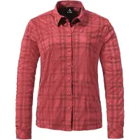 Schöffel Outdoorbluse SCHÖFFEL "Hiking Blouse Style Yekuro WMS", Damen, Gr. 44, rosa (2675, rosa), Oberstoff: 81% Polyester, 14% Nylon, 5% Elasthan, Basic, V-Ausschnitt, Blusen Outdoorbluse