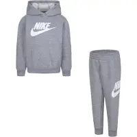 Nike Sweatset - Grau Meliert m. Weiß - - 3 Jahre (98) - Sweatsets