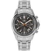 Jacques Lemans 1100000002199 "Liverpool", silber (silberfarben, grau), Armbanduhren, Herren, 1100000002199, Quarzuhr, Armbanduhr, Herrenuhr, Edelstahlarmband, analog, Tag