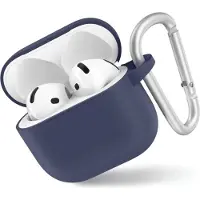 BlueO – Liquid-Silikon-Schutzhülle für AirPods 4 – dunkelblau