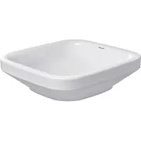 Duravit Aufsatzwaschtisch DuraStyle 43x43cm, geschli., o. HL, ÜL, HLB, weiß