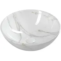 Hak DALMA Keramik-Waschtisch Ø 42 cm, carrara