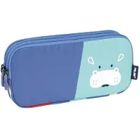 Milan Tiere Schulmappe Blau 20 x 11 x 6,5 cm