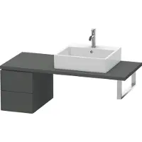 Duravit Konsolenunterschrank L-CUBE 400x320x547mm graphit matt