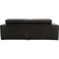 Domo Ecksofa "BRANDON inkl. Kopfteilverstellung, 214x100x80 cm, L-Form", grau, B:214cm H:80cm T:175cm, 100% Polyester, Sofas, Ecksofa, Cord, grau