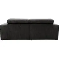 Domo Ecksofa "BRANDON inkl. Kopfteilverstellung, 214x100x80 cm, L-Form", grau, B:214cm H:80cm T:175cm, 100% Polyester, Sofas, Ecksofa, Cord, grau