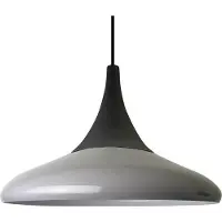 Bamyum Pendelleuchte Paladin Grau Metall Ø35cm, Modern Hängelampe