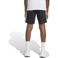 Adidas Shorts SPORTSWEAR "TRAIN ESSENTIALS 3-STREIFEN KIDS", Jungen, Gr. 128, N-Gr, schwarz-weiß (schwarz, weiß,), Obermaterial: 100% Polyester, Hosen Shorts