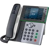 HP Poly HP Edge E500 IP Telefon und PoE-fähig, IP-Telefon, Schwarz, Kabelgebundenes Mobilteil, 12 Zeilen, IPS, 12,7 cm (5")