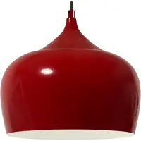 Bamyum Hängelampe | Kreis | Deckenlampe Metall Rot Pendelleuchte