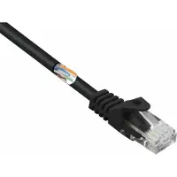 Renkforce RF-5047434, 0,5 m, Cat5e, U/UTP (UTP), RJ-45, RJ-45, Schwarz