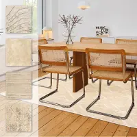 Astra Teppich "Lou 252", beige (creme), B:160cm H:10mm L:230cm, Kunstfaser, Teppiche, Teppich, Hoch Tief Struktur, Kurzflor, Wohnzimmer, Schlafzimmer