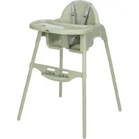 Bebeconfort Bébé Confort Meely 2-in-1 Hochstuhl, konvertierbar Mineral Green – ab 6 Monaten bis 3 Jahre, bis 15 kg, 5-Punkt-Gurtsystem, abnehmbares Tablett