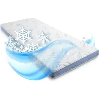 Sleezzze Kaltschaumtopper CloudComfort Cool 120 x 200 cm H2/H3, Höhe 7 cm, Härtegrad H2/H3, 7-Zonen Topper mit thermoaktiven Cooling-Bezug