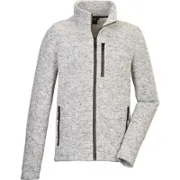 G.i.g.a. dx Fleecejacke "GW 55 MN KNTFLC JCKT", Herren, Gr. S, weiß (naturweiß), Obermaterial: 100% Polyester, BY KILLTEC, Jacken Fleecejacke, Zeitlose Strickfleecejacke, Taschen mit Zipper