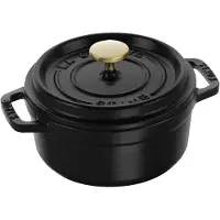 Staub Cocotte, Einzelpfanne, Schwarz, Eisenguss, 0,4 l, 1 Stück(e), 12 cm