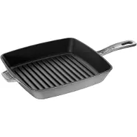 Zwilling Grill Pans American Grill 26 cm, Gusseisen, Graphit-Grau