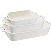 Staub StaubSet Auflaufformen 3-teilig - Elfenbeinweiß