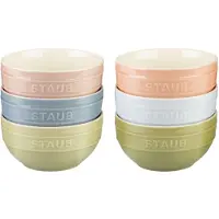 Staub Keramikschüssel-Set, 6-teilig, Regenbogenfarben, mehrfarbig