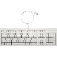 HP 225 Maus und Tastatur (kabelgebunden), Volle Größe (100%), Kabelgebunden, USB, Weiß, Maus enthalten