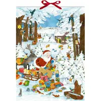 Sonstige Verlage Wand-Adventskalender - Bescherung im Winterwald