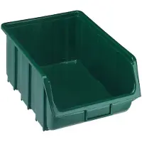 OEM Aufbewahrungsbox aus grünem Kunststoff, 33,3 cm breit, 50,5 cm hoch, 18,7 cm tief