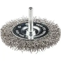 Graphite drahtkopfbürste 75x6,1 mm inox 0,05 mm, bohranschluss