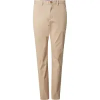 Tommy Hilfiger Chinohose "CORE HARLEM ESSENTIAL", Herren, Gr. 33, Länge 36, grün (batique khaki), Twill, Obermaterial: 97% Baumwolle, 3% Elasthan, unifarben, normal, Hosen Chinohose, Tapered Fit